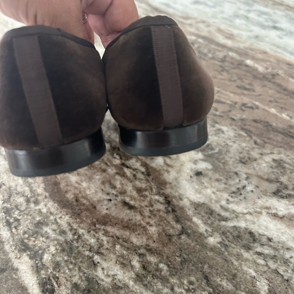 Stubbs & Wootton Brown Velvet Loafers w/ Dog Embroidery GUC (run small) 7.5 - Picture 7 of 11